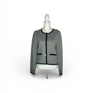 NWT Truth by Republic Gray Cardigan with Gold Buttons size Large